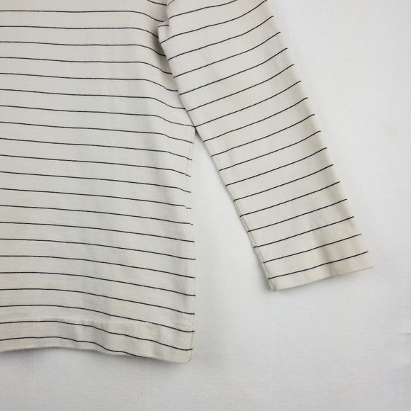 Kate Spade Saturday Ivory Striped Cotton Top Sz S - Picture 9 of 11